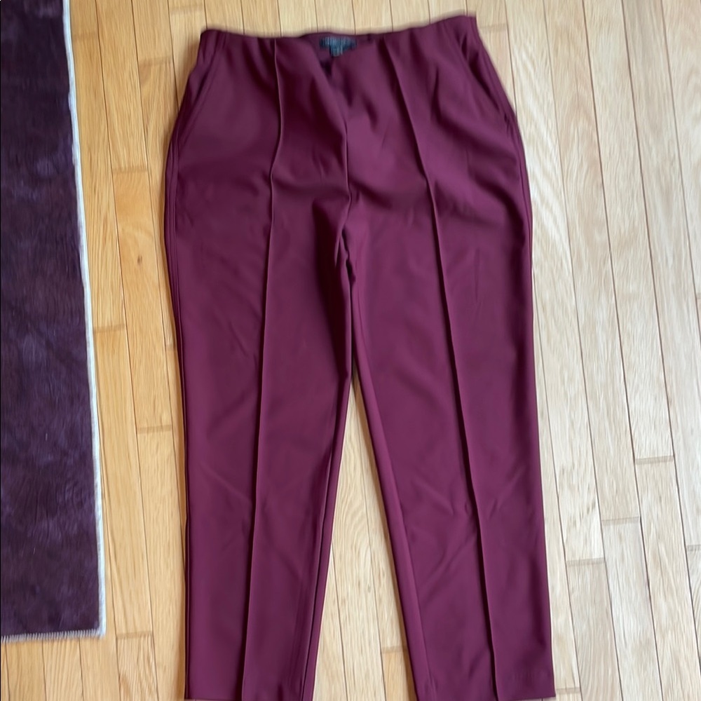 Elegant Burgundy Women's Pants